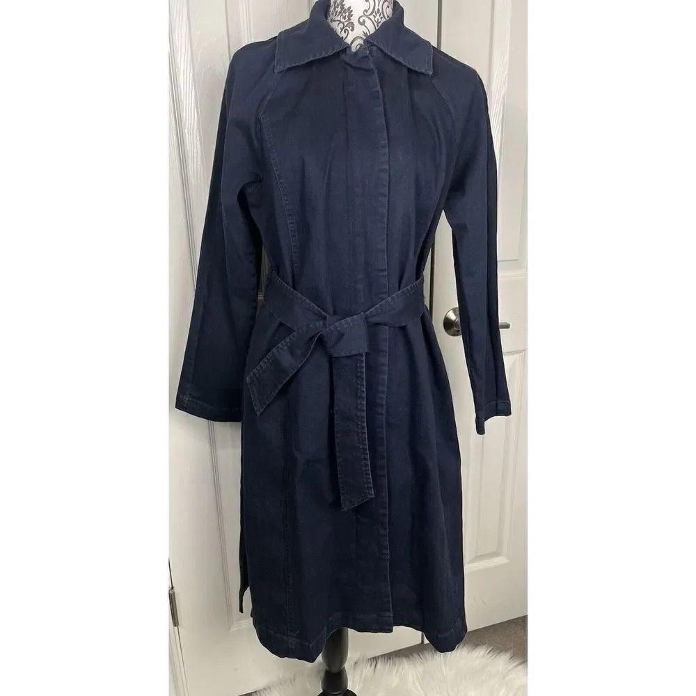 H By Halston Women’s‎ Blue Denim Trench Dress Size 8